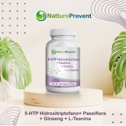 5-HTP HIDROXITRIPTOFANO, PASSIFLORA, GINSENG, L-TEANINA  500 MG