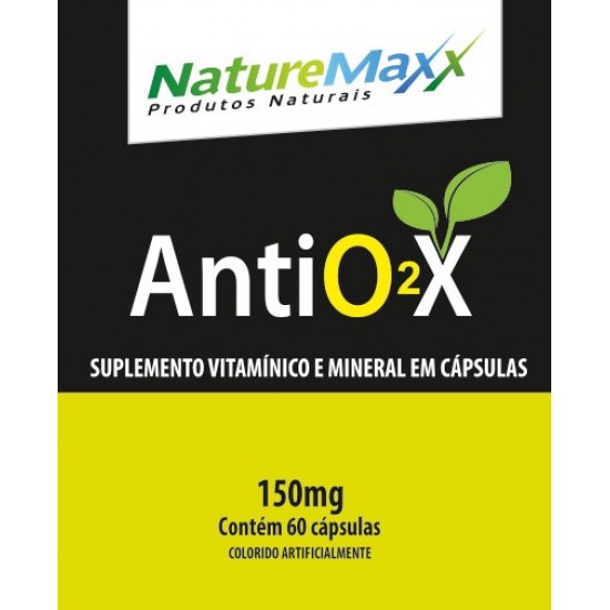 Aox Antiox - Antioxidante com Vitaminas (A, C, E) e Minerais (Zinco, Selênio) 300 mg Softgel