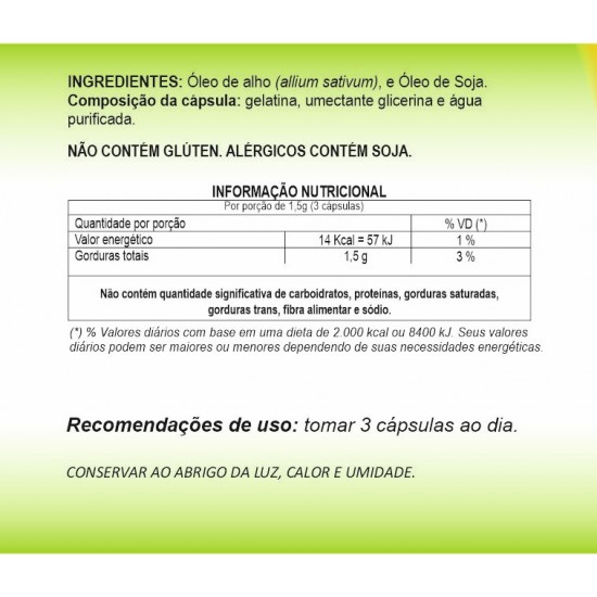 Alho 500 mg Softgel