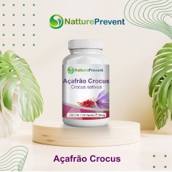 Açafrão Crocus 500mg - Suplemento Alimentar 100% Natural