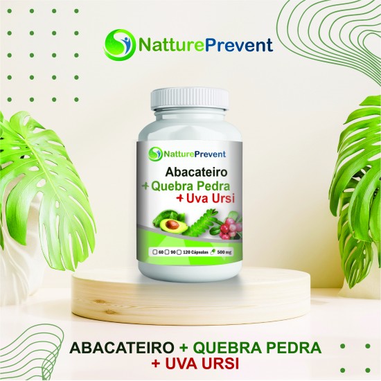 Abacateiro, Quebra Pedra, Uva Ursi 500mg