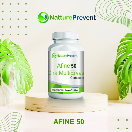 Afine Chá 50 Multiervas Composto Emagrecedor 500 mg