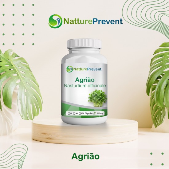 Agrião 500mg - Suplemento Alimentar 100% Natural