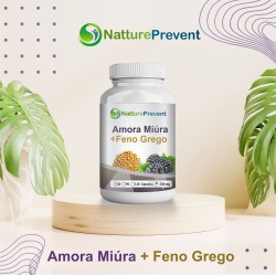 Amora Miúra + Feno Grego 500mg - Suplemento Alimentar 100% Natural