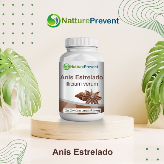 Anis Estrelado 500mg - Suplemento Alimentar 100% Natural