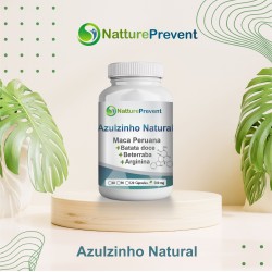 Azulzinho Natural Composto - Maca Peruana + Batata Doce + Beterraba + Arginina 500mg