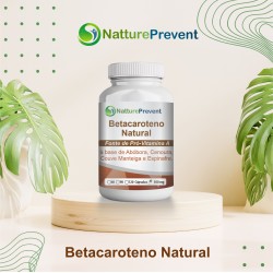 Betacaroteno Natural - Fonte De Pró-Vitamina A - Abóbora, Cenoura, Couve Manteiga, Espinafre 500mg - Suplemento Alimenta
