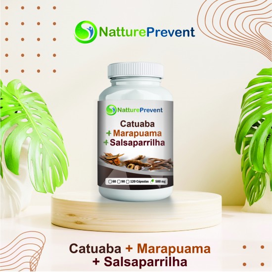 Catuaba + Marapuama + Salsaparrilha 500mg