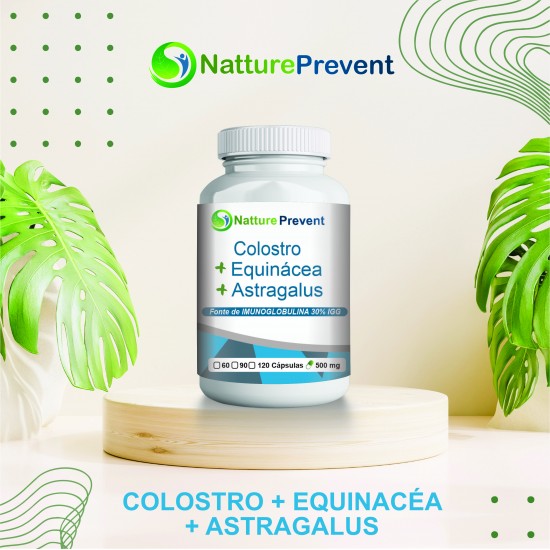 Colostro, Equinácea, Astragalus (Imunoglobulina 30% Igg) 500 mg