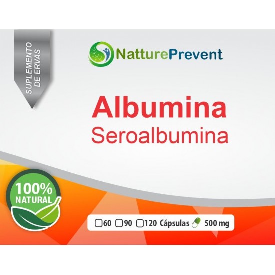 Albumina 500mg - Suplemento Alimentar 100% Natural