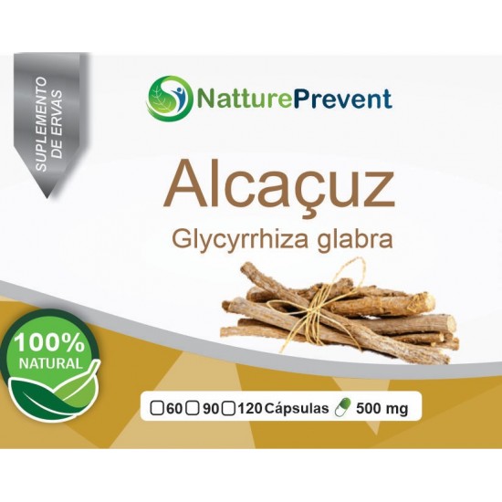 Alcaçuz Glycyrrhiza glabra 500 mg