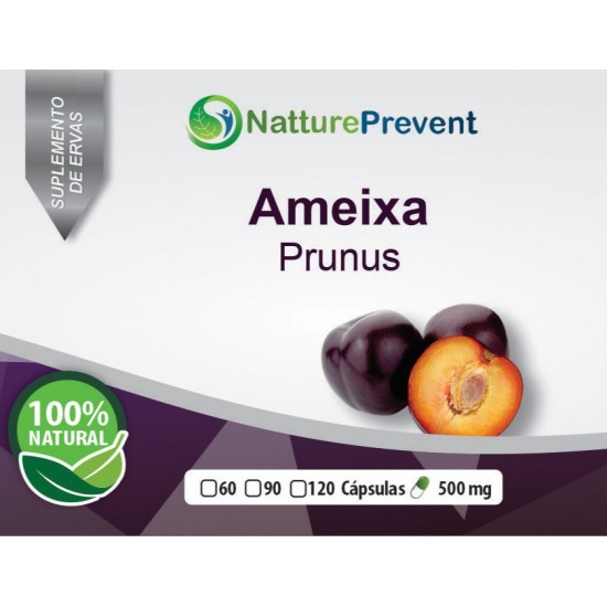 Ameixa 500mg - Suplemento Alimentar 100% Natural