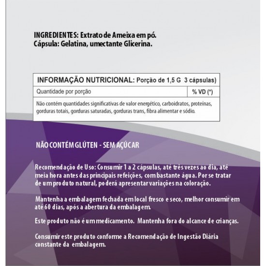 Ameixa 500mg - Suplemento Alimentar 100% Natural