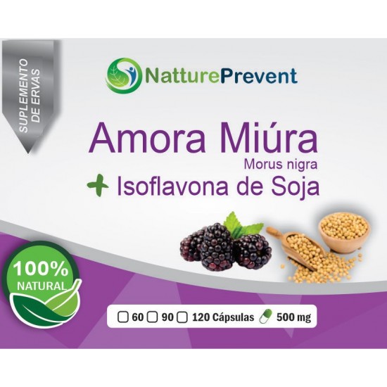 Amora Miúra Com Isoflavona De Soja 500 mg