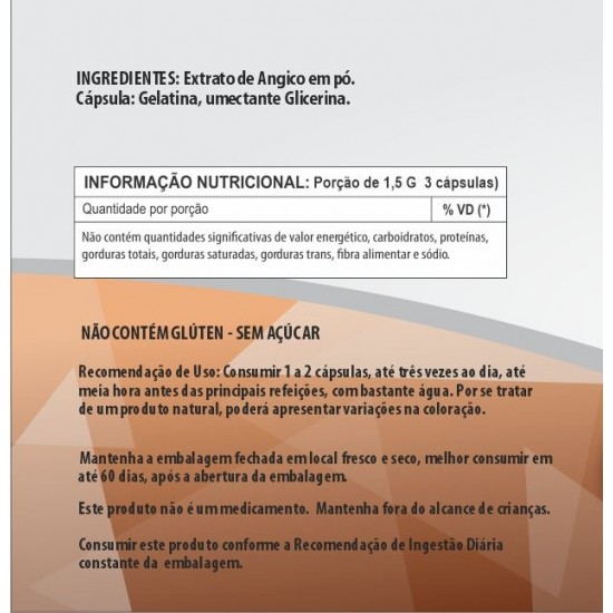Angico 500mg - Suplemento Alimentar 100% Natural