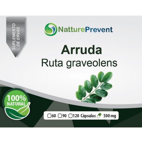 Arruda 500mg - Suplemento Alimentar 100% Natural
