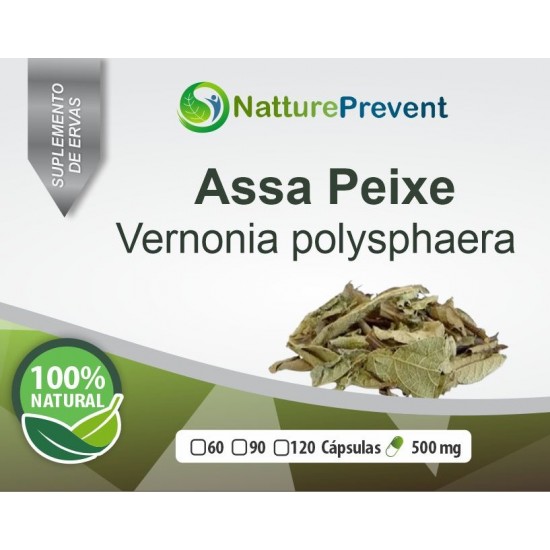 Assa Peixe 500mg - Suplemento Alimentar 100% Natural