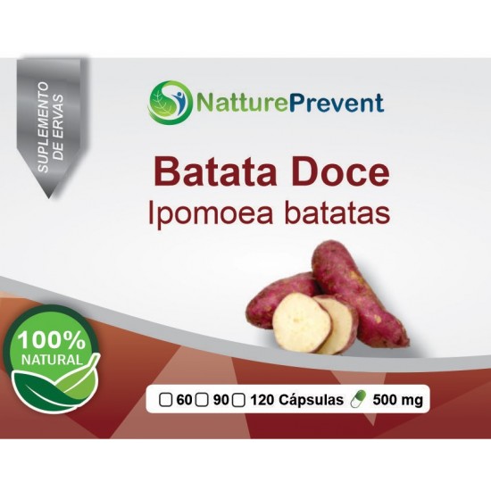 Batata Doce 500mg - Suplemento Alimentar 100% Natural