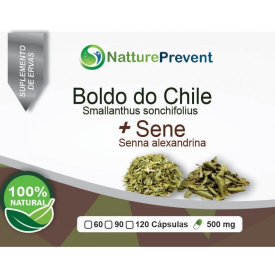 Boldo do Chile com Sene 500 mg