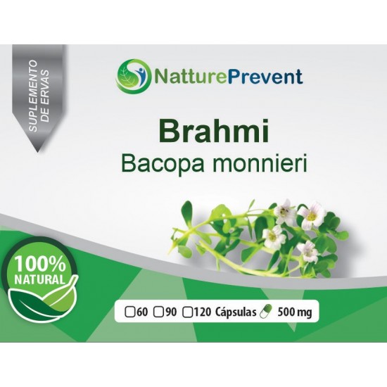 Bacopa Monnieri - Brahmi 500mg - Suplemento Alimentar 100% Natural