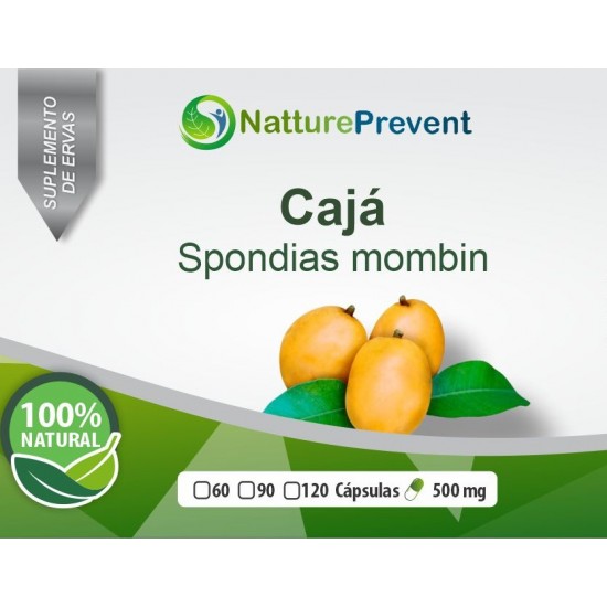 Cajá 500mg - Suplemento Alimentar 100% Natural