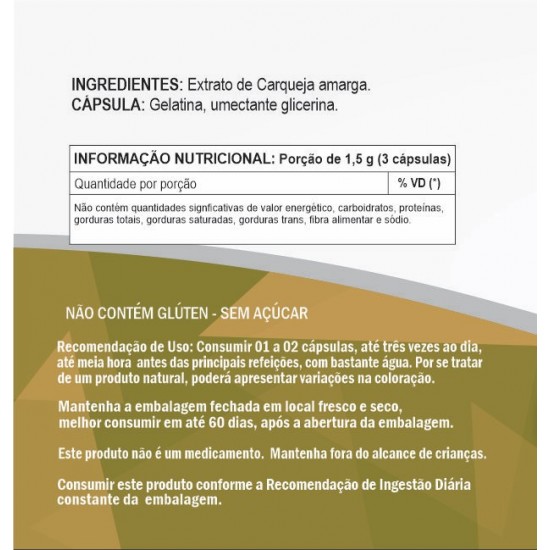 Carqueja Amarga 500 mg