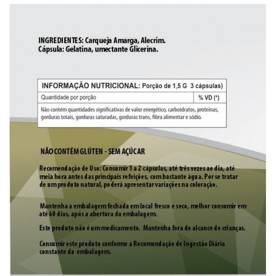 Carqueja Amarga + Alecrim 500mg