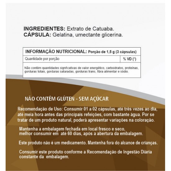 Catuaba 500 mg