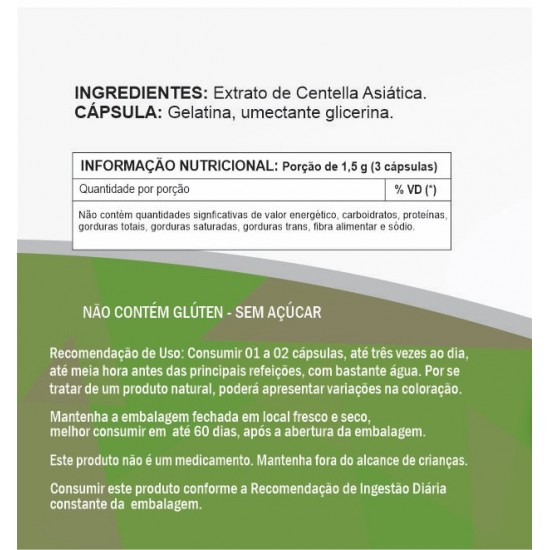 Centella Asiática 500 mg