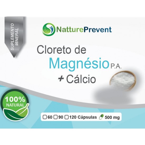 Cloreto de Magnésio P.A. e Cálcio 500 mg