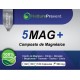 Composto 5MAG 500mg - Citrato de Magnésio, Cloreto de Magnésio, Magnésio Bisglinato, Magnésio Dimalato, Magnésio Treonat