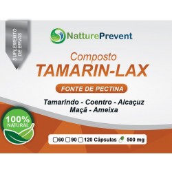 Composto Tamarin-Lax 500 mg - Tamarindo, Coentro, Alcaçuz, Maçã, Ameixa
